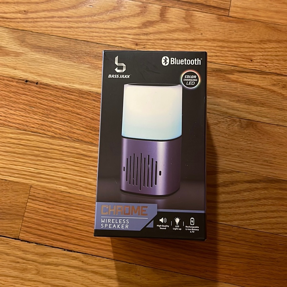 Bass Jaxx Bluetooth Chrome Wirless Speaker